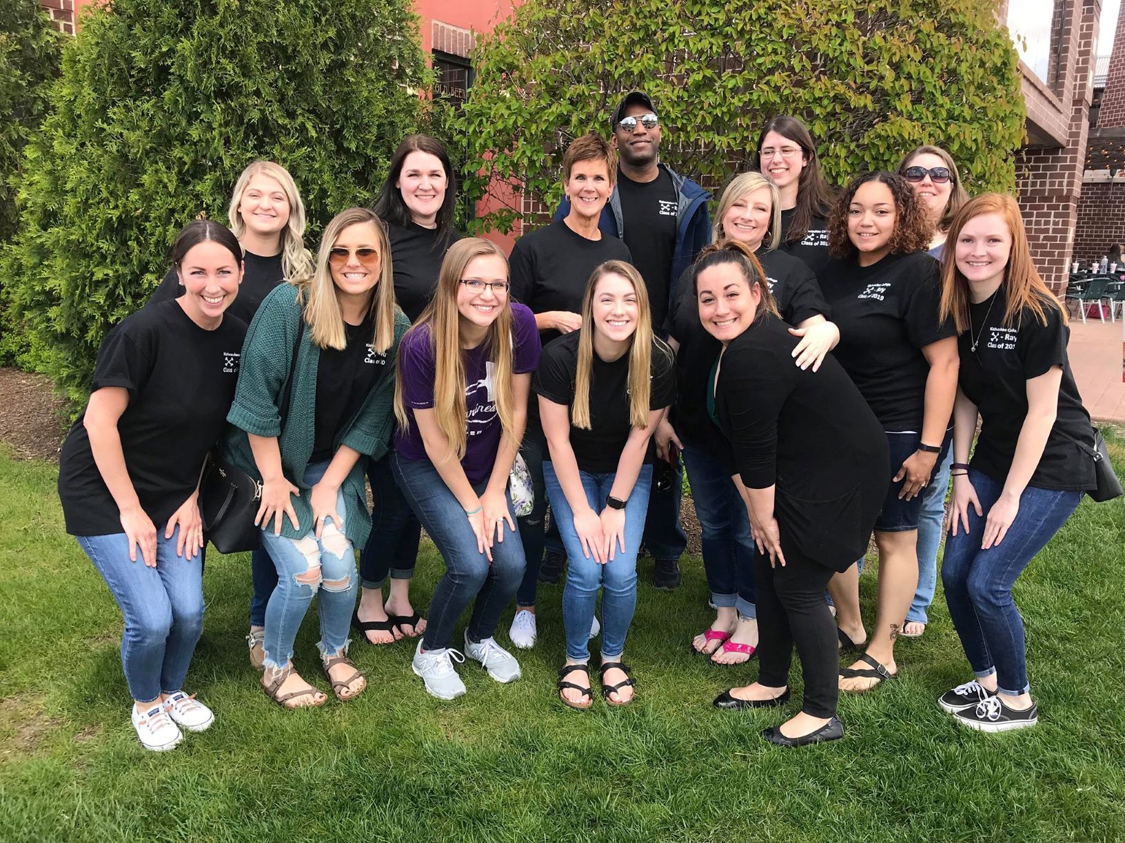 Jerry Fox, Program Director of Kishwaukee College Radiologic Technology; Kishwaukee College Radiology Faculty; and Kishwaukee College radiology students at the 2019 WAERT Student Symposium