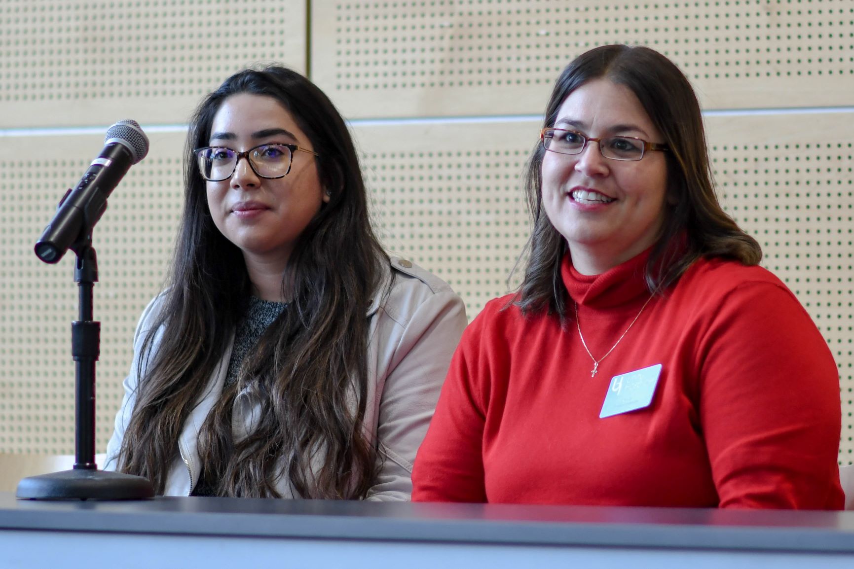 (L to R) Angelica Alcaraz, Spring 2017 Kish graduate and Nicole Adams, Fall 2017 Kish graduate.